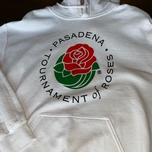 White Pasadena Tournament of Roses medium hoodie